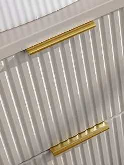 Meuble Sous-Vasque|Furnidea Meuble suspendu sous vasque avec panier à linge ADEL CACHEMIRE 160 cm
