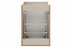 Meuble Sous-Vasque|Furnidea Meuble suspendu sous vasque avec panier à linge ADEL CACHEMIRE 160 cm