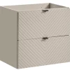 Meuble Sous Lavabo|Furnidea Meuble suspendu sous vasque avec 2 tiroirs VIVA CACHEMIRE 60 cm
