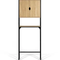 Meuble Wc|Meuble De Salle De Bains Faible Profondeur|IDMarket Meuble étagère dessus WC placard DETROIT design industriel