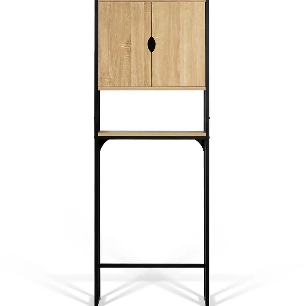 Meuble Wc|Meuble De Salle De Bains Faible Profondeur|IDMarket Meuble étagère dessus WC placard DETROIT design industriel