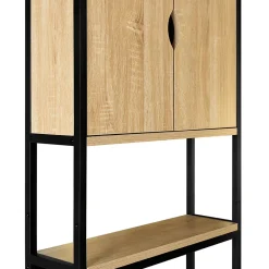 Meuble Wc|Meuble De Salle De Bains Faible Profondeur|IDMarket Meuble étagère dessus WC placard DETROIT design industriel