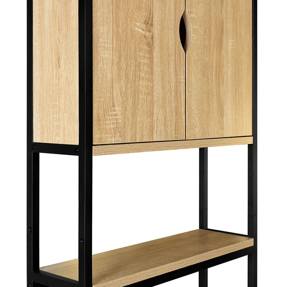 Meuble Wc|Meuble De Salle De Bains Faible Profondeur|IDMarket Meuble étagère dessus WC placard DETROIT design industriel