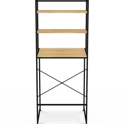 Armoire De Salle De Bains|IDMarket Meuble étagères de rangement dessus machine à laver DETROIT design industriel