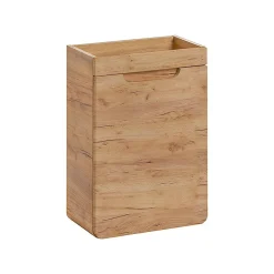 Stellameuble Meuble vasque lave main encastrable aspect bois 40cm Aruba Craft