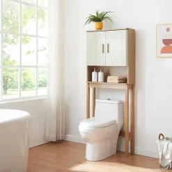 Meuble Wc|[En.Casa] Meuble WC Ferrersp 160 x 63 x 20 cm effet chêne sable naturel en.casa
