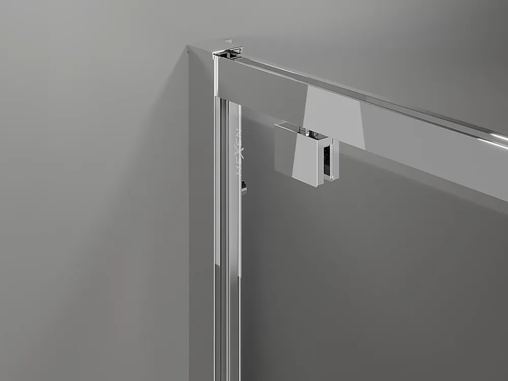 Paroi De Douche|Mexen Exo cabine de douche pivotante 100 x 75 cm, transparent, chrome - 8182-100-075-01-00