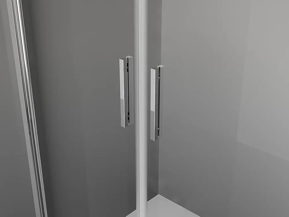 Paroi De Douche|Mexen Exo cabine de douche pivotante 100 x 75 cm, transparent, chrome - 8182-100-075-01-00