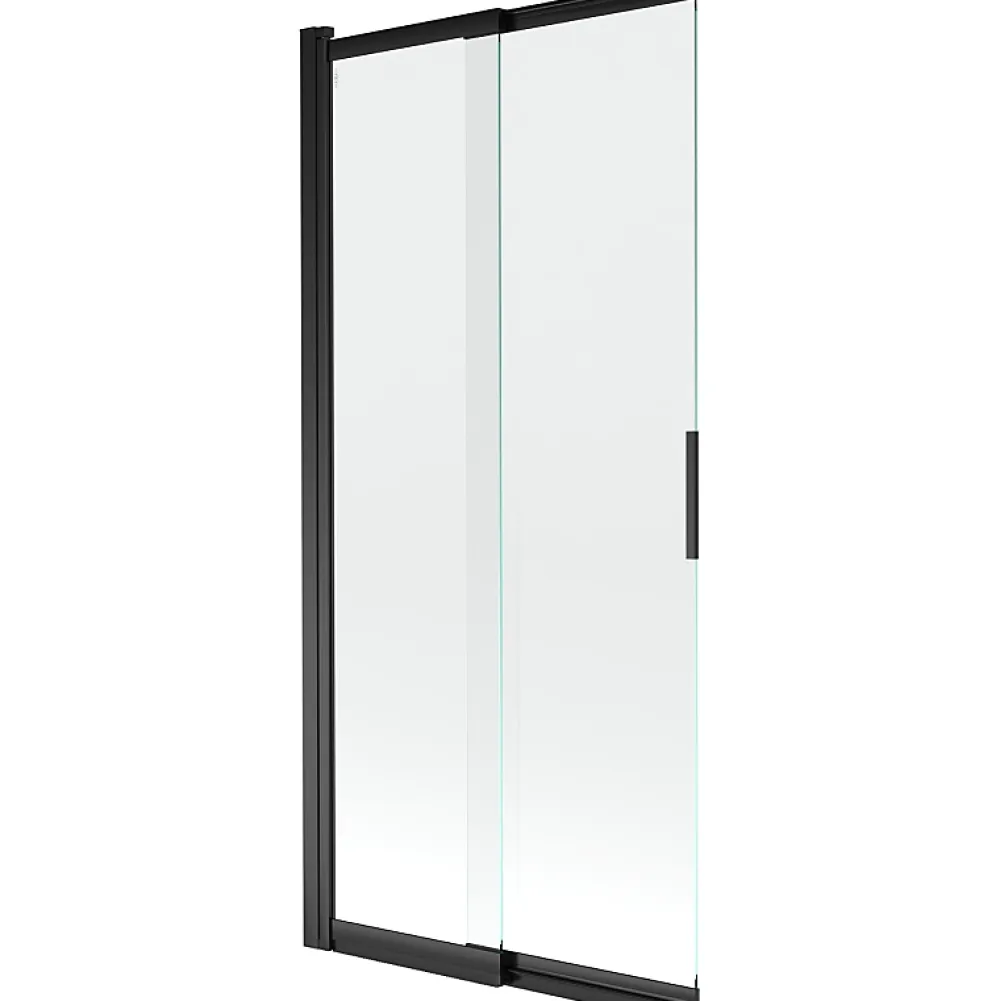 Mexen Fox paroi de douche 2 volets coulissante 85 x 150 cm, transparent, noir - 891-085-002-70-00