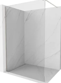 Cabine De Douche|Mexen Kioto paroi de douche Walk-in 55 x 200 cm, transparent 8 mm, nickel brossé - 800-055-101-97-00