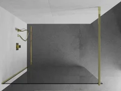 Paroi De Douche|Mexen Kioto paroi de douche Walk-in 160 x 200 cm, transparent 8 mm, doré - 800-160-101-50-00