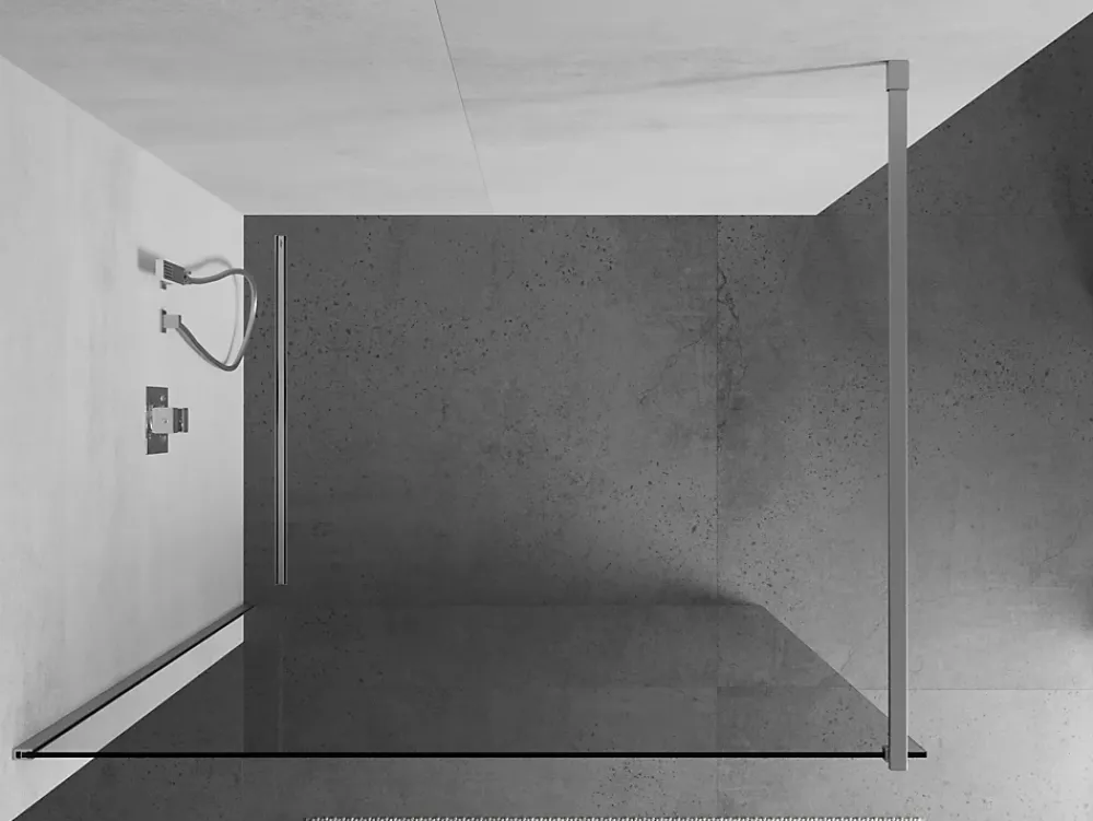 Paroi De Douche|Mexen Kioto paroi de douche Walk-in 150 x 200 cm, transparent 8 mm, chrome - 800-150-101-01-00