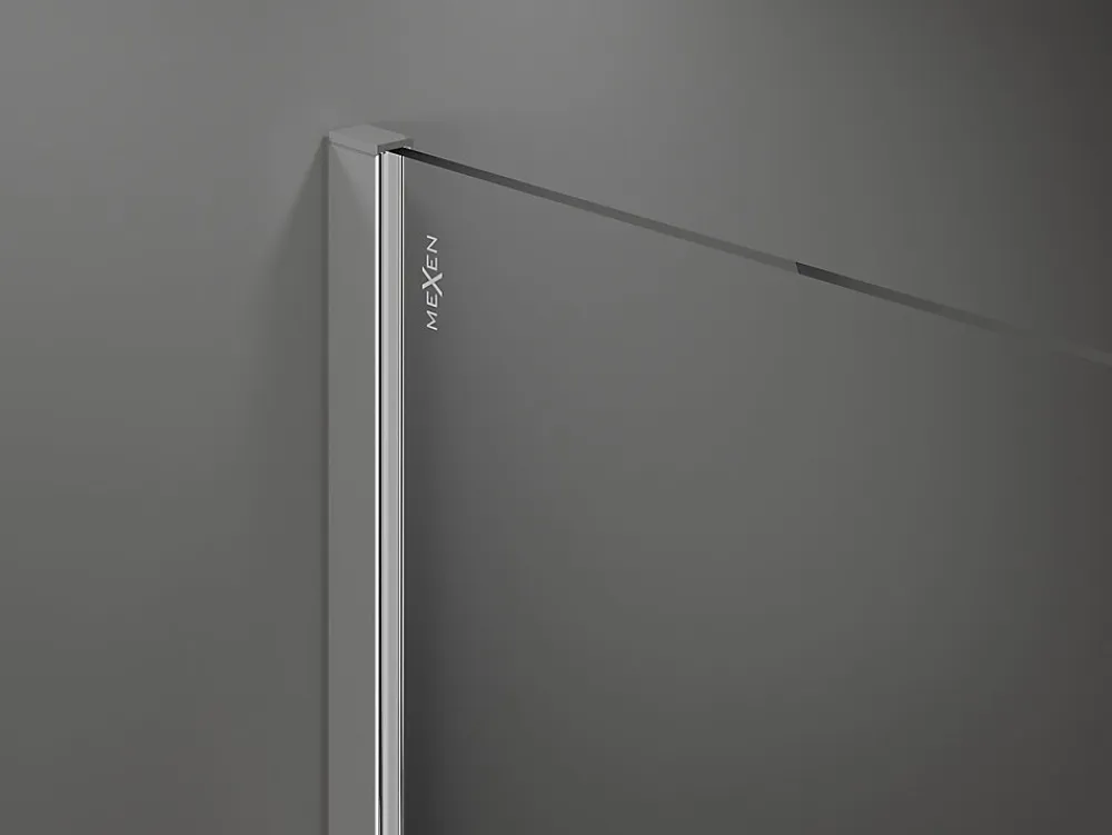 Paroi De Douche|Mexen Kioto paroi de douche Walk-in 150 x 200 cm, transparent 8 mm, chrome - 800-150-101-01-00