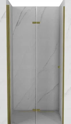 Porte De Douche|Mexen Lima porte de douche pliable 90 cm, transparent, doré - 856-090-000-50-00