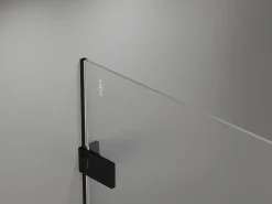 Mexen Lunar-F porte de douche pliante droite 65 cm, transparentes, noires - 836-065-000-70-00-P