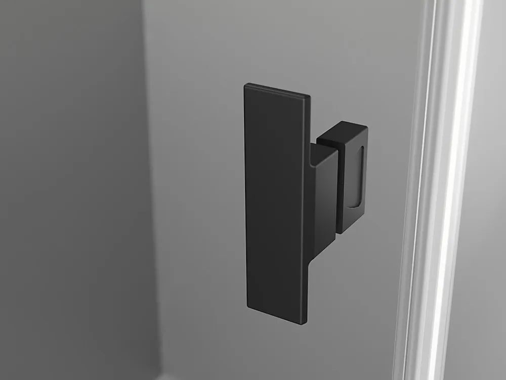 Mexen Mist-B cabine de douche pivotante gauche 100 x 85 cm, cadre noir, noir - 8A2T-100-085-70-70-L