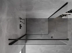 Mexen Mist-B cabine de douche pivotante 100 x 120 cm, transparent, noir - 8A2T-100-120-70-00