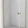 Cabine De Douche|Mexen Mist-B Duo cabine de douche pivotante 100 x 95 cm, transparent, doré - 8A2-100-095-50-00