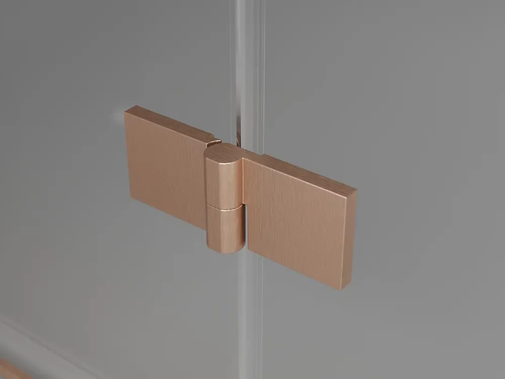 Mexen Mist-F cabine de douche pliante gauche 70 x 80 cm, transparent, cuivre brossé - 8A6T-070-080-65-00-L