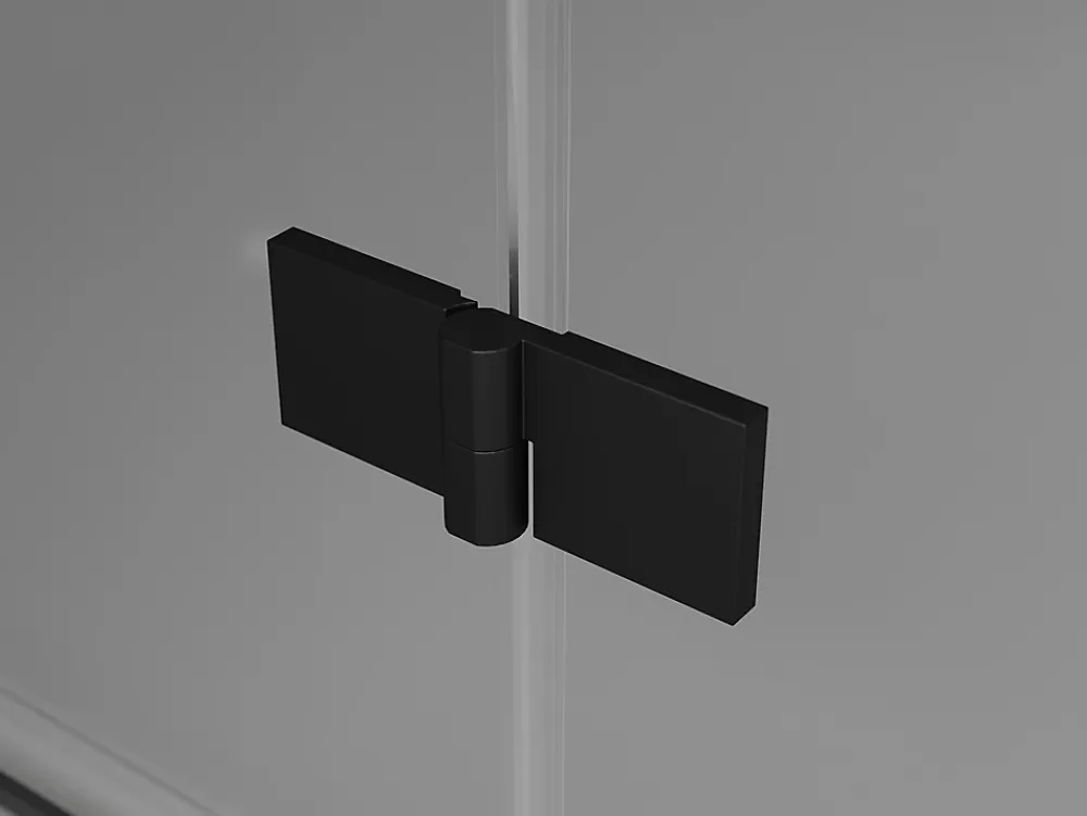 Mexen Mist-F cabine de douche pliante droite 80 x 100 cm, cadre noir, noir - 8A6T-080-100-70-70-P
