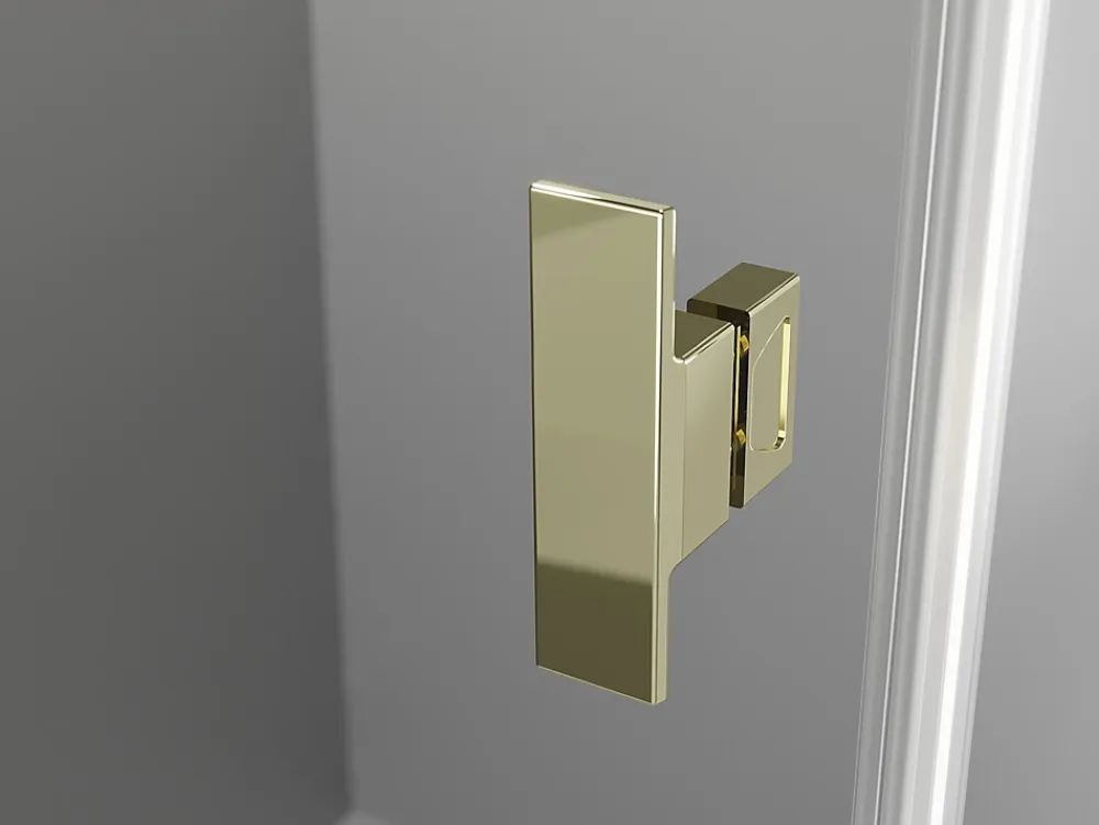 Mexen Mist-H Duo cabine de douche pivotante droite 80 x 110 cm, transparent, or - 8A5-080L-110P-50-00