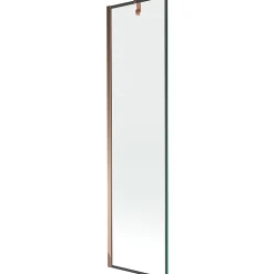 Paroi De Douche|Mexen Next paroi de douche à 1 volet 50 x 150 cm, cadre noir, or rose - 895-050-000-00-70-60
