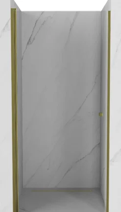 Porte De Douche|Mexen Pretoria porte de douche pivotante 70 cm, transparent, dorée - 852-070-000-50-00