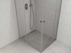 Mexen Roma Duo cabine de douche pivotante 120 x 90 cm, transparent, chrome - 854-120-090-02-00