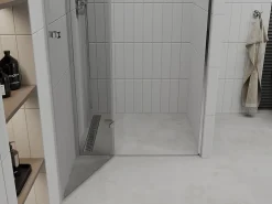 Porte De Douche|Mexen Roma porte de douche pivotante 85 cm, transparent, chrome - 854-085-000-01-00