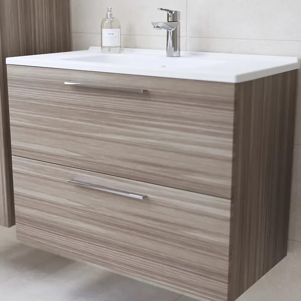 Vitra Mia ensemble meuble 79x61x39,5 cm avec miroir, lavabo et éclairage LED, Cordoba (MIASET80C)