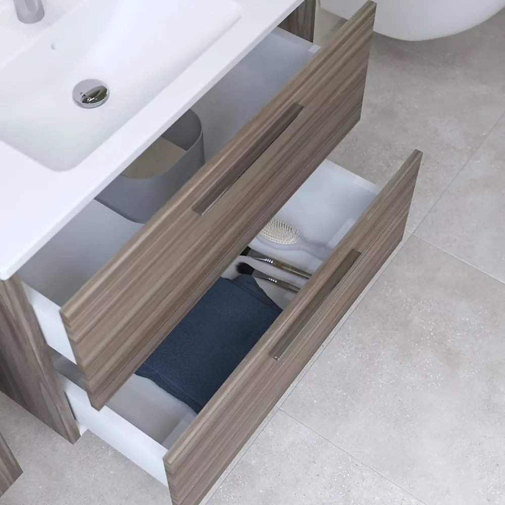 Vitra Mia ensemble meuble 79x61x39,5 cm avec miroir, lavabo et éclairage LED, Cordoba (MIASET80C)