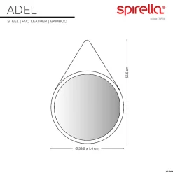 Spirella Miroir à fixer ADEL Bambou