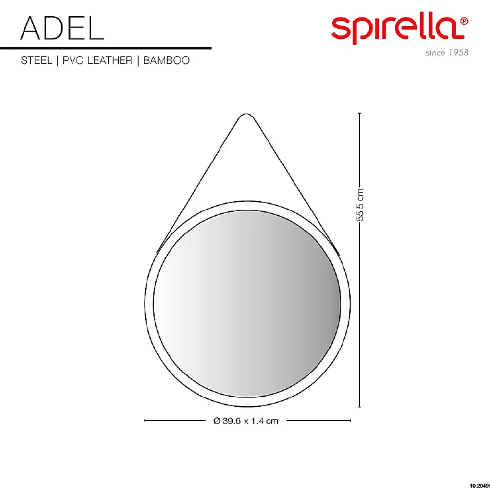 Spirella Miroir à fixer ADEL Bambou