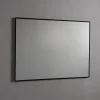 Kiamami Valentina Miroir À Bord Brillant Avec Bordure Noire Mate 100X70 Cm