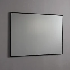 Kiamami Valentina Miroir À Bord Brillant Avec Bordure Noire Mate 100X70 Cm