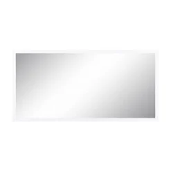 Miroir Simple|Dmora Miroir Adelchi, Miroir de salle de bain, 100% Made in Italy, 120x2h60 cm, Blanc brillant