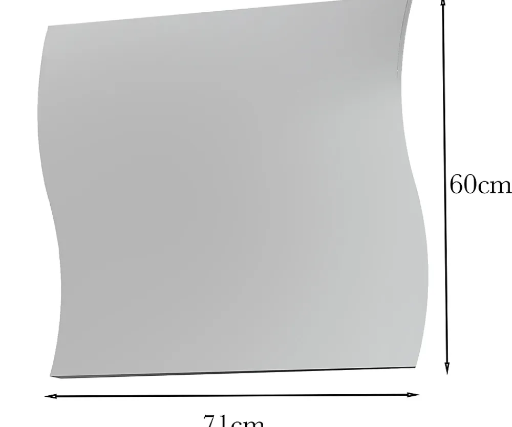 Miroir Simple|Dmora Miroir Ardin, Miroir de salle de bain, 100% Made in Italy, 71x2h60 cm