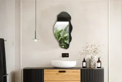 Tulup Miroir asymétrique 40 x 80 pour maquillage 1 pièce