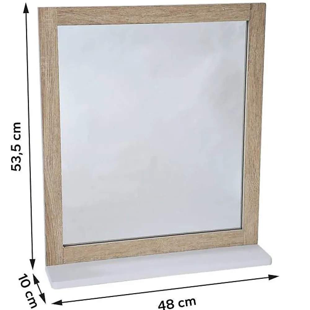 Miroir Simple|Tendance Miroir avec tablette Stockholm
