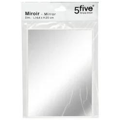 5Five Miroir basique sur pied 15X20 - Blanc-