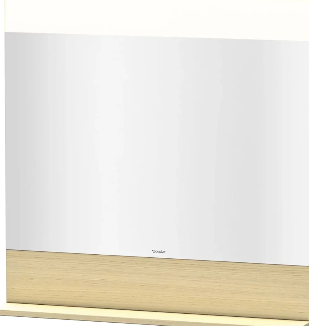 Autres Miroir carré LED 80 x 80 Cm étagère chêne DURAVIT VE751207171 800 mm