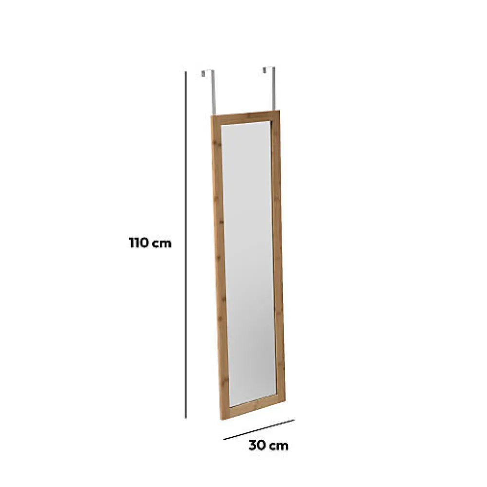 Miroir Simple|5Five Miroir de porte 110x30 cm Bambou -