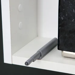Kiamami Valentina Miroir De Rangement Mural À Une Porte Avec Tablette Interne En Verre