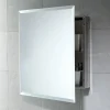 Armoire De Toilette|Kiamami Valentina Miroir De Rangement Polyvalent Pour La Salle De Bain En Acier Inoxydable