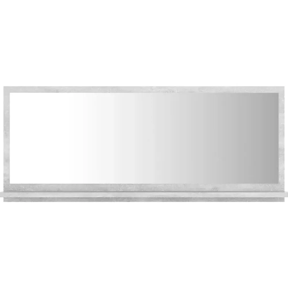 Miroir Simple|Helloshop26 Miroir de salle de bain 90 gris