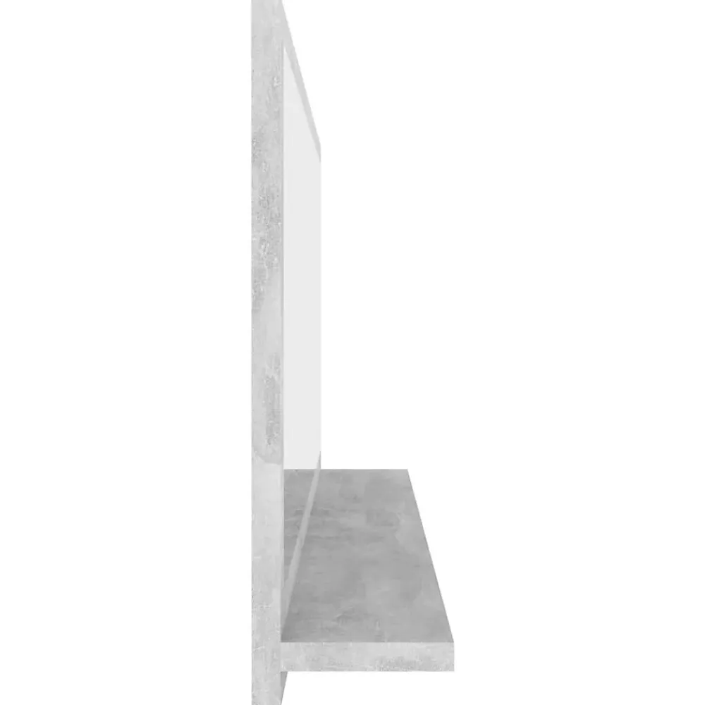 Miroir Simple|Helloshop26 Miroir de salle de bain 90 gris