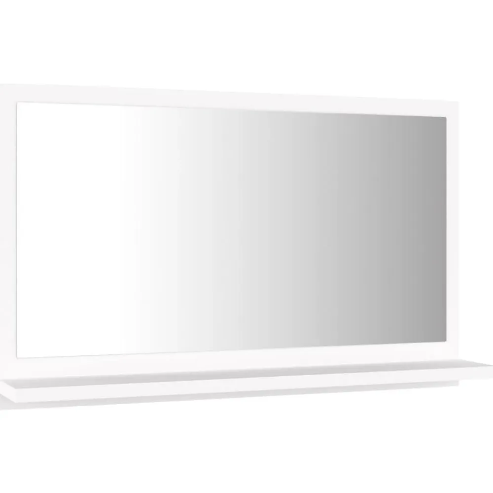 Miroir Simple|Helloshop26 Miroir de salle de bain 60 blanc