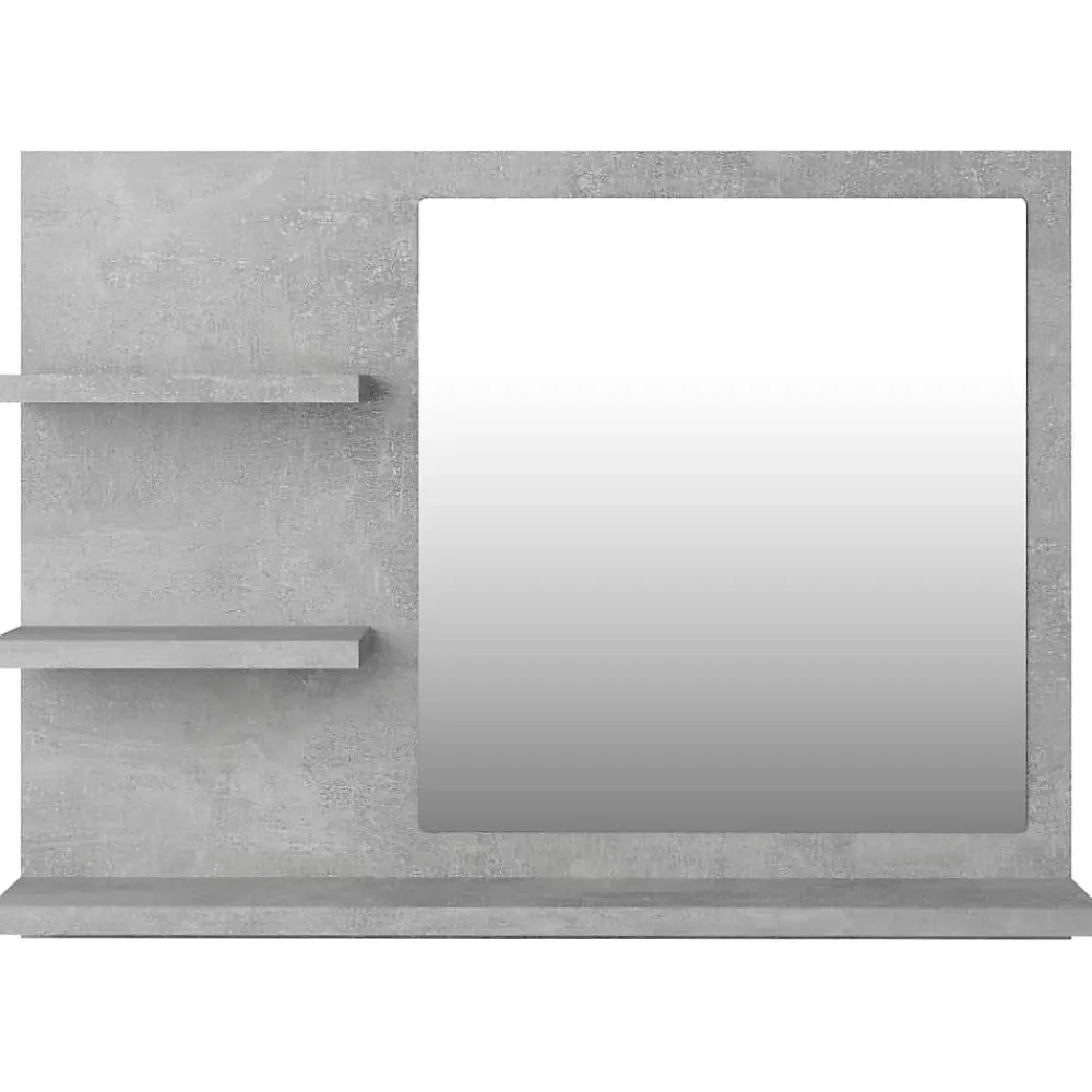 Miroir Simple|Helloshop26 Miroir de salle de bain 60 gris