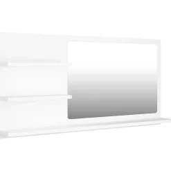 Miroir Simple|Helloshop26 Miroir de salle de bain 3 blanc