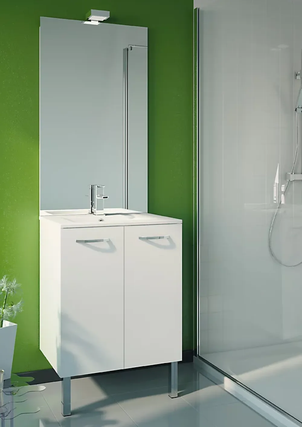 Autres Miroir de Salle de bain 60 x 100 cm Crédence EkoLine AQUARINE 228499